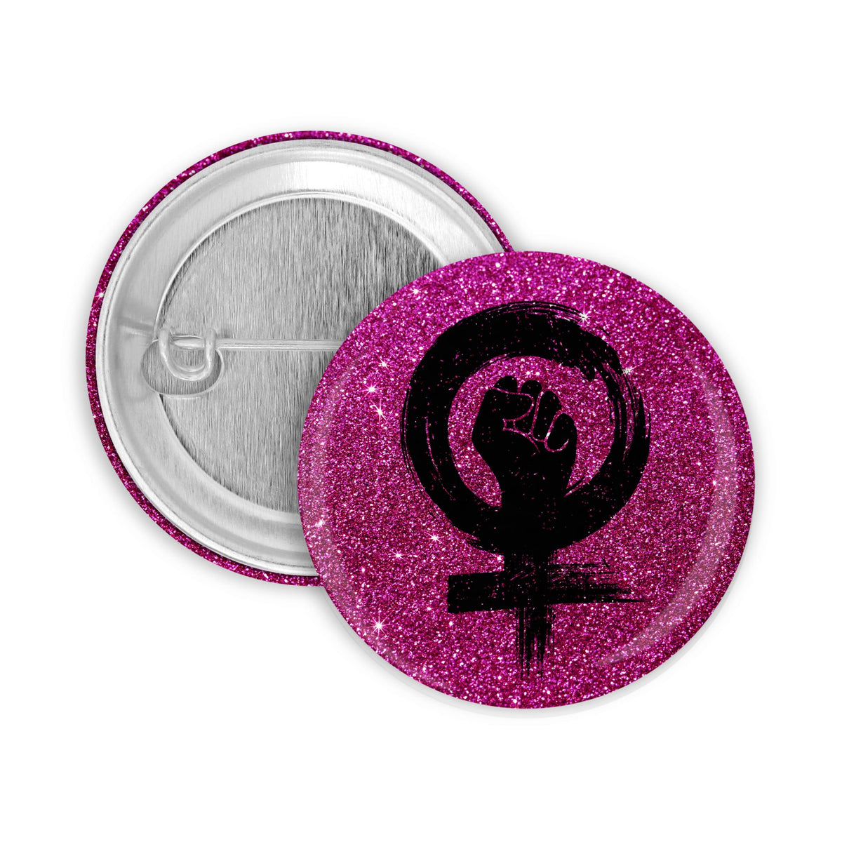 Resist Glitzer Button | 32mm