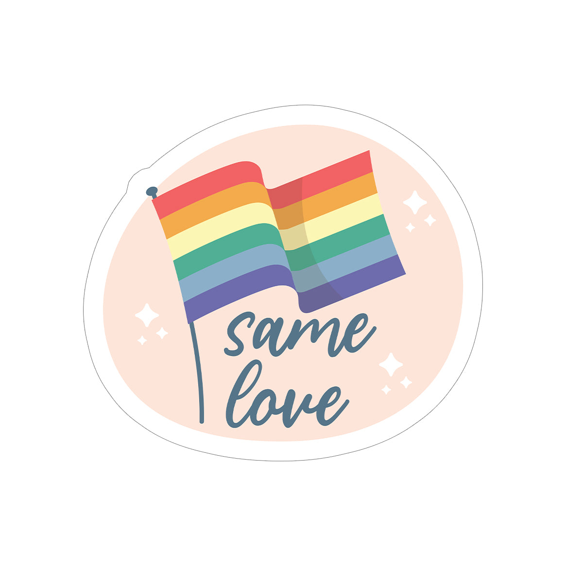 Same love - zugeschnittener Vinylsticker