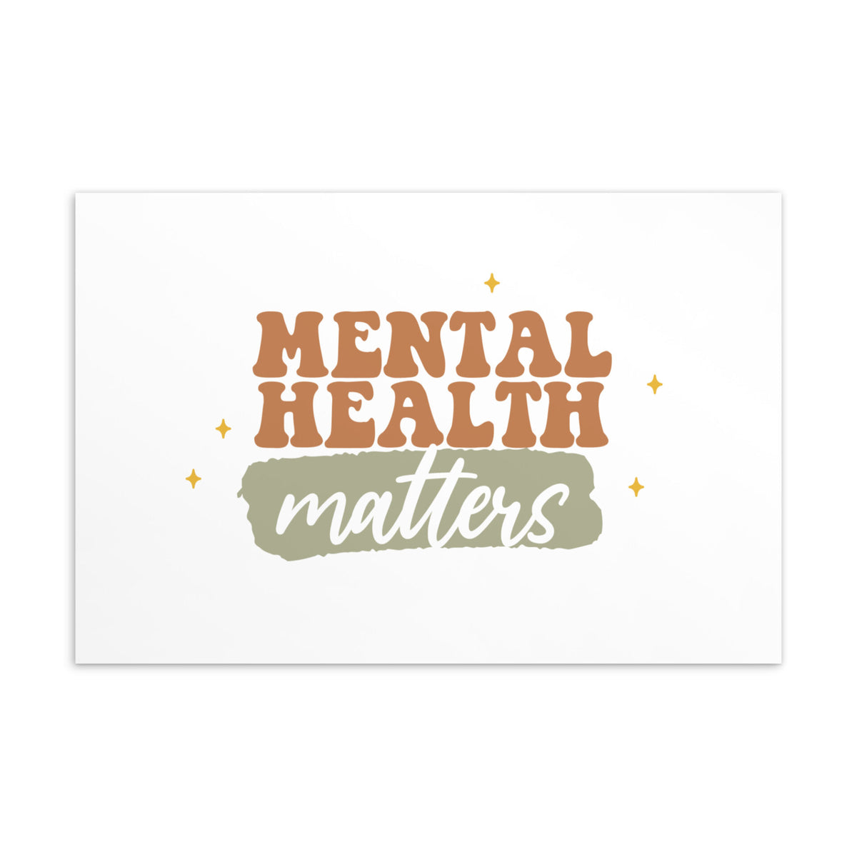 Mental Health Matters Postkarte