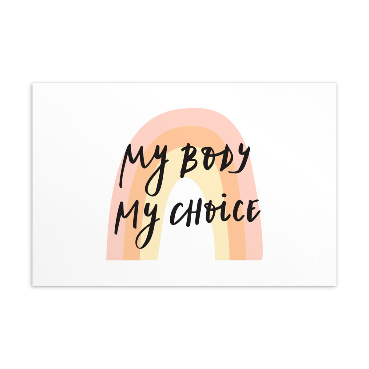 My body my choice Postkarte