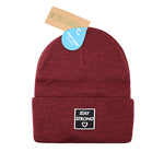 Stay Strong Beanie - Recyceltes Polyester (Burgundy)