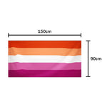 Sunset Lesbian Flagge/Fahne