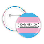 100% Human - Trans* Button | 38mm