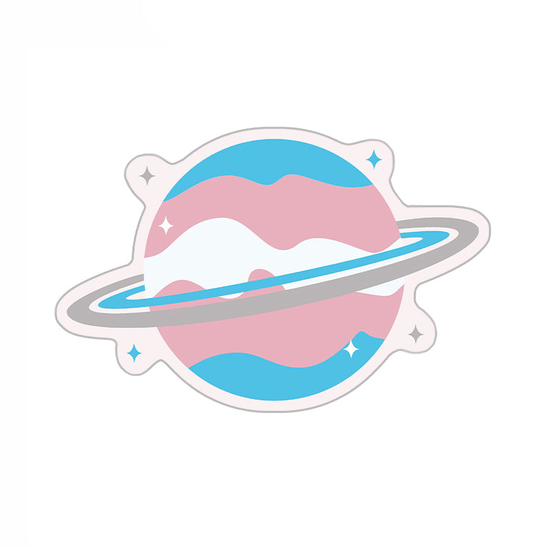 Trans* Planet - zugeschnittener Vinylsticker