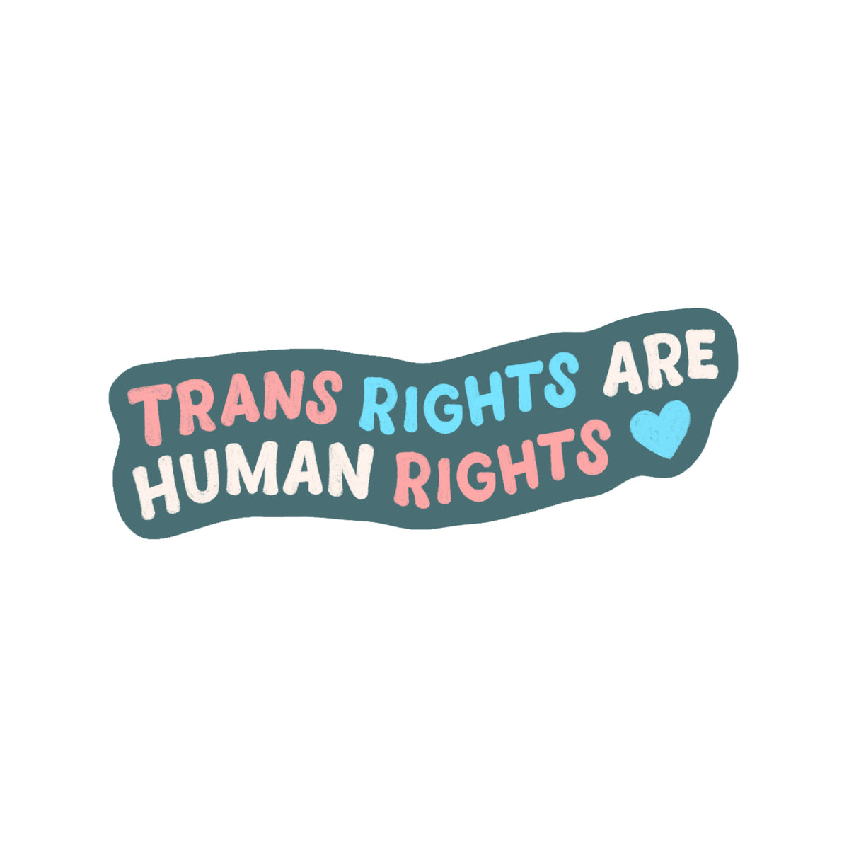 Trans* rights - zugeschnittener Vinylsticker