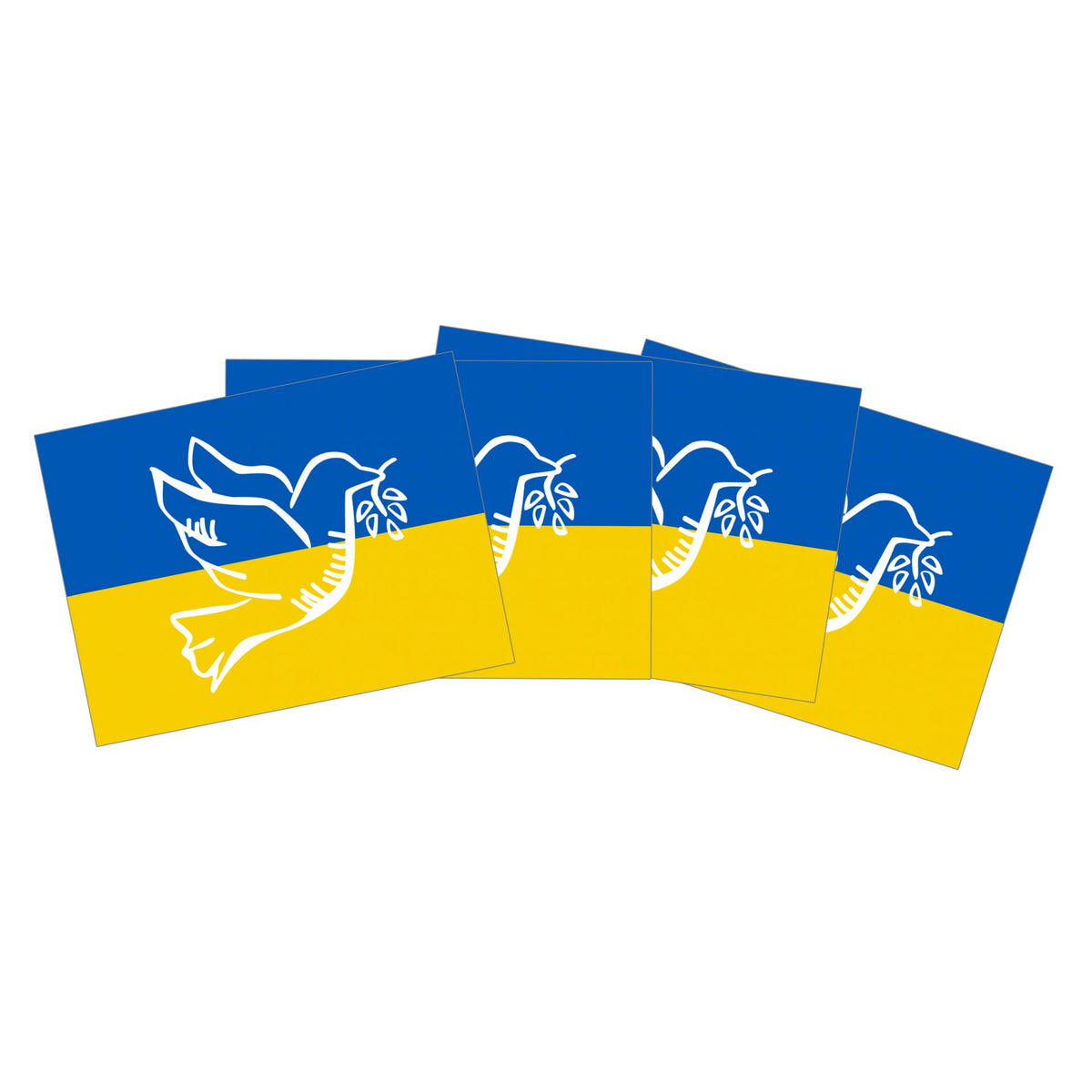 Taube - Ukraine Flagge Sticker