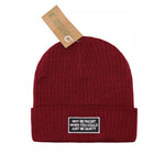 Why be racist Beanie - Recyceltes Polyester (Bordeaux)