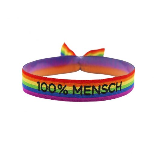 100% Mensch. 100 Prozent Mensch Armband, LGBT, Pride