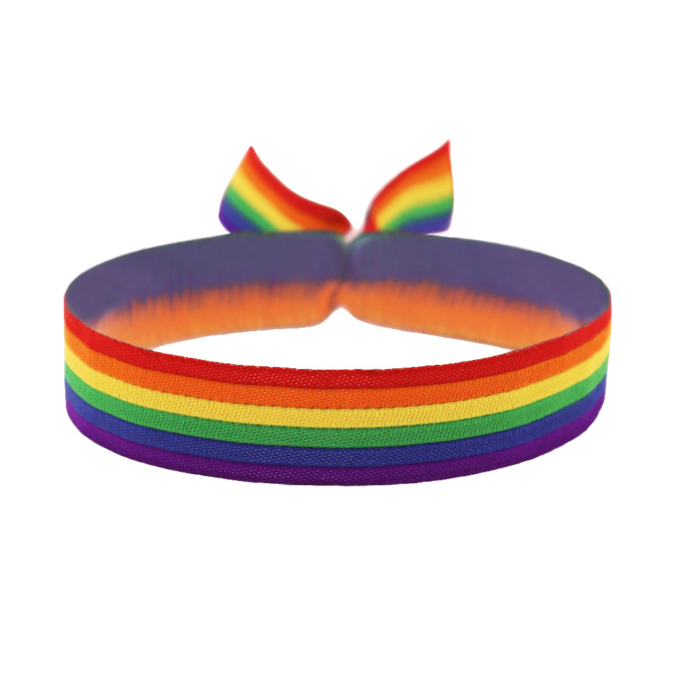 Pride LGBT - Flagge Bändchen Regenbogen &